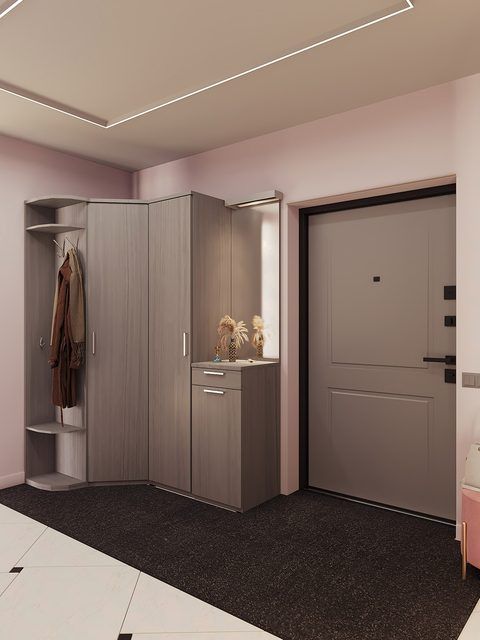 Ворсовый ковер в прихожую Твист (Лайт) 310×147 см, цвет графит
