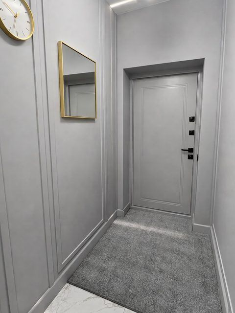Ворсовый ковер в прихожую Твист (Комфорт) 120×210 см, цвет пепельный